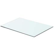 vidaXL Hyllplan glas genomskinlig 50x30 cm