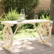 vidaXL Trädgårdsbord 115x55x65 cm massiv furu