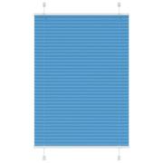 vidaXL Plisserad persienn blå 90x150 cm tyg bredd 89,4 cm polyester