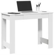 vidaXL Skrivbord vit 100x45x75 cm konstruerat trä