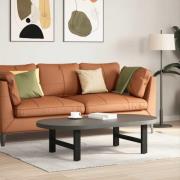 vidaXL Soffbordsben svarta 2 st 70x(30-31) cm stål