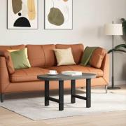 vidaXL Soffbordsben svarta 2 st 50x(42-43) cm stål