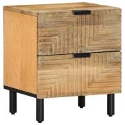 vidaXL Sängskåp brun 40x33x46 cm mango i massivt trä