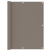 vidaXL Balkongskärm taupe 120x400 cm oxfordtyg