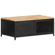 vidaXL Soffbord 90x50x37 cm massivt grovt mangoträ