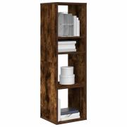 vidaXL Bokhylla rökt ek 34x31x112 cm konstruerat trä