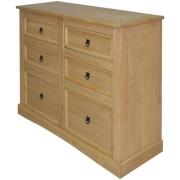 vidaXL Skänk mexikansk coronastil furu 110x43x81 cm