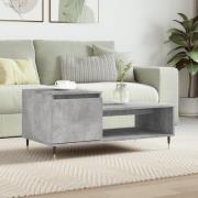 vidaXL Soffbord betonggrå 100x50x45 cm konstruerat trä