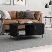 vidaXL Soffbord svart 90x50x40 cm konstruerat trä