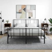 vidaXL Sängbord 2 st brun ek 35x34,5x70 cm konstruerat trä