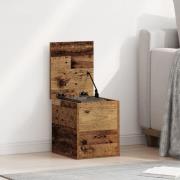 vidaXL Förvaringslåda med Lock Gamla Trä 30x35x35 cm Ingenjörsträ