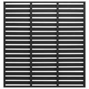 vidaXL Staketpanel WPC 180x180 cm svart