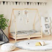 vidaXL Sängram för barnsäng 70x140 cm massiv furu
