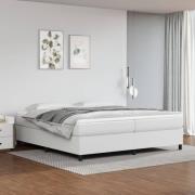 vidaXL Sängram vit 200x200 cm konstläder