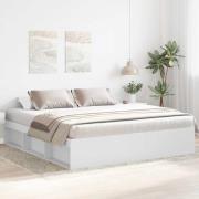 vidaXL Sängram vit 200x200 cm