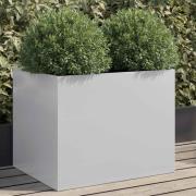 vidaXL Odlingslåda silver 62x47x46 cm galvaniserat stål
