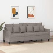 vidaXL 3-sitssoffa taupe 180 cm tyg