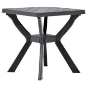 vidaXL Cafébord antracit 70x70x72 cm plast