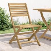 vidaXL Hopfällbara trädgårdsstolar 2 st 48,5x61,5x87 cm massiv akacia