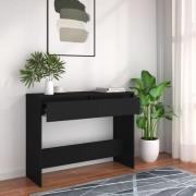 vidaXL Konsolbord svart 100x35x76,5 cm konstruerat trä