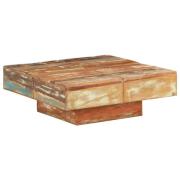 vidaXL Soffbord 80x80x28 cm massivt återvunnet trä