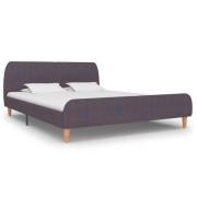 vidaXL Sängram utan madrass Taupe tyg 150x200 cm