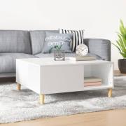 vidaXL Soffbord vit högglans 80x80x36,5 cm konstruerat trä