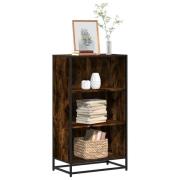 vidaXL Bokhylla rökfärgad ek 60x35x107,5 cm konstruerat trä