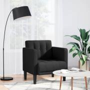 vidaXL Soffstol med armstöd svart 53 cm tyg