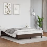 vidaXL Sängram brun 140x200 cm konstläder