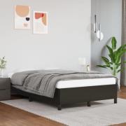 vidaXL Sängram svart 120x200 cm konstläder