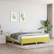 vidaXL Sängram utan madrass grön 160x200 cm tyg