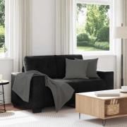 vidaXL Loveseat soffa svart 120 cm sammet