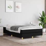 vidaXL Sängram utan madrass svart 120x200 cm tyg