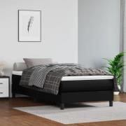 vidaXL Sängram svart 100x200 cm konstläder