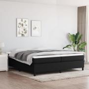 vidaXL Boxspring-sängram svart 200x200 cm tyg