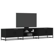 vidaXL Tv-bänk svart 210x35x41 cm konstruerat trä