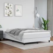 vidaXL Sängram vit 140x190 cm konstläder
