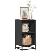 vidaXL Bokhylla svart 40x35x76 cm konstruerat trä