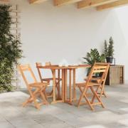 vidaXL Hopfällbart trädgårdsbord 120x70x75 cm massiv teak