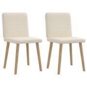 vidaXL Matstolar 2 st linnetyg