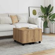 vidaXL Soffbord artisan ek 60x60x38 cm konstruerat trä