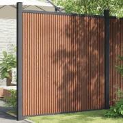 vidaXL Staketpanel WPC brun 173x186 cm