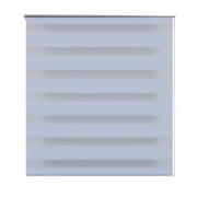 Rullgardin randig vit 120 x 175 cm transparent