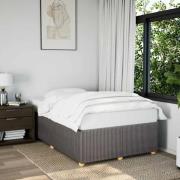 vidaXL sängram utan madrass taupe 120x190 cm tyg