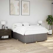 vidaXL Sängram utan madrass taupe 140x190 cm tyg