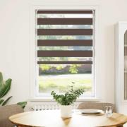 Rullgardin randig brun 50 x 100 cm transparent