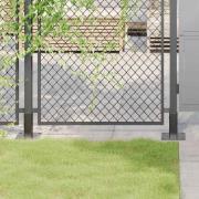 vidaXL Stolpbaser fyrkant 4 st antracit 51x51 mm pulverlackerat stål