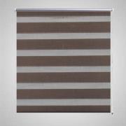 Rullgardin randig brun 70 x 120 cm transparent
