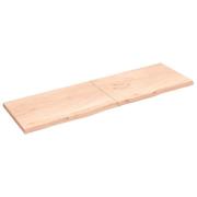 vidaXL Hyllplan 200x60x(2-4) cm obehandlad massiv ek